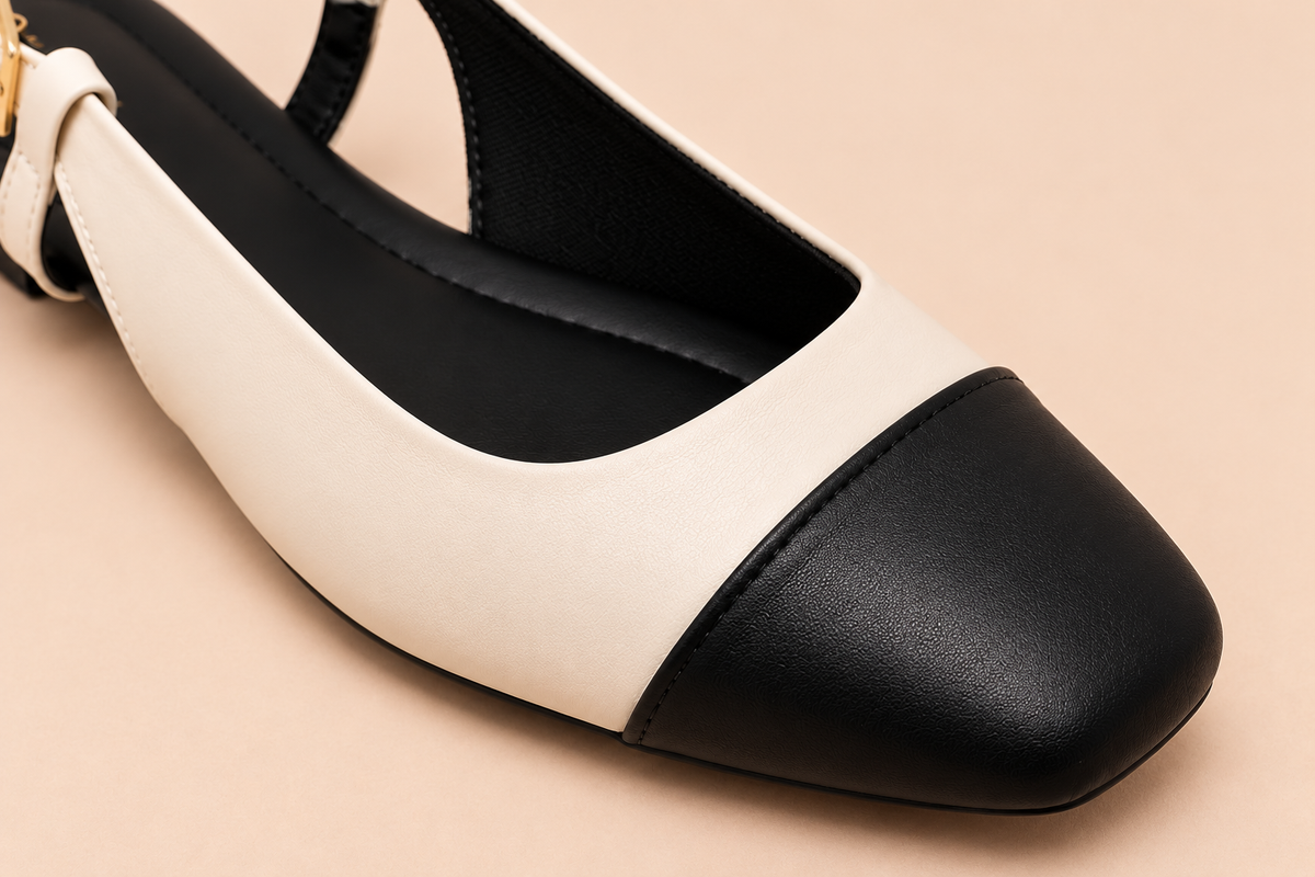 Two-Tone Slingback Flat