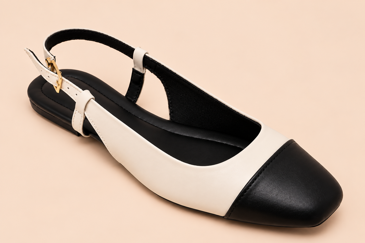 Two-Tone Slingback Flat